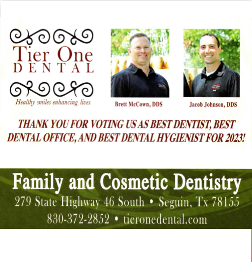 Tier One Dental: Local 2023 Best of Best in Seguin & Guadalupe County Tier One Dental: Local 2023 Best of Best in Seguin & Guadalupe County